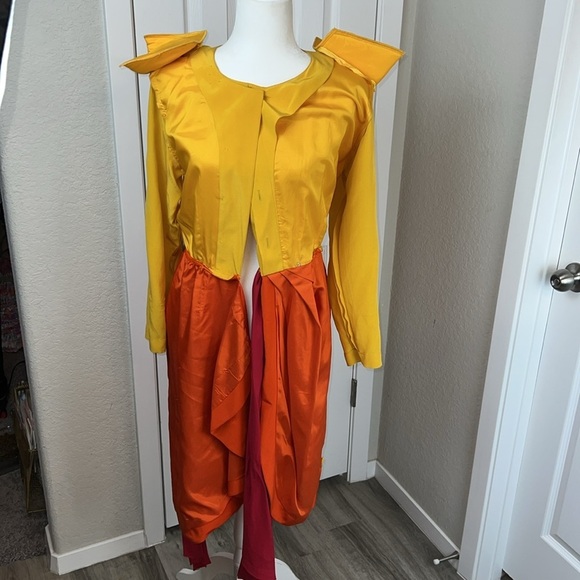 Gillian Silk Wrap Crepe Haute Couture Wrap Dress Vintage 80s - Picture 14 of 17